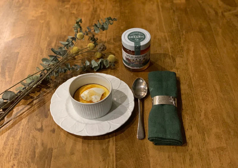 Honey, Polenta and Buttermilk Ricotta Pudding